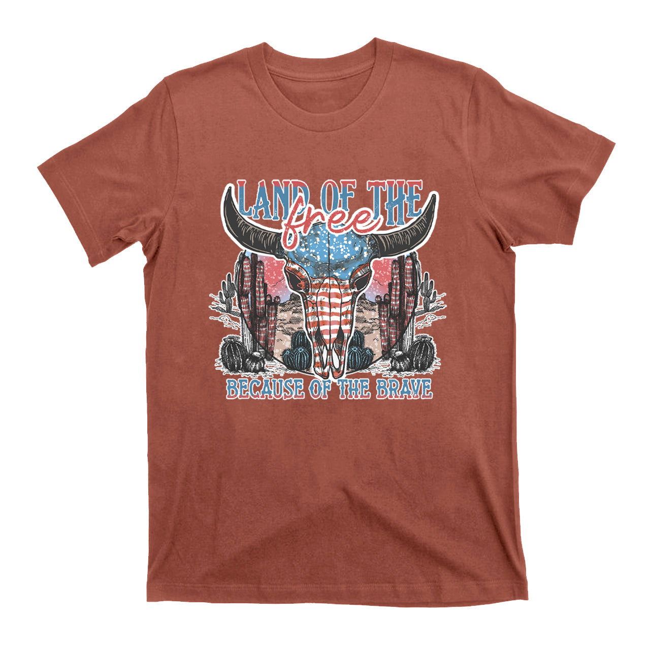 4th Of July And Cow Skull T-Shirts