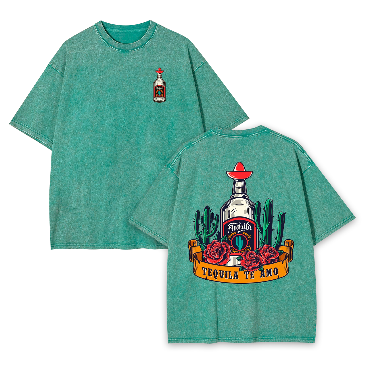 The Retro Concept Of Tequila Garment-dye Tees