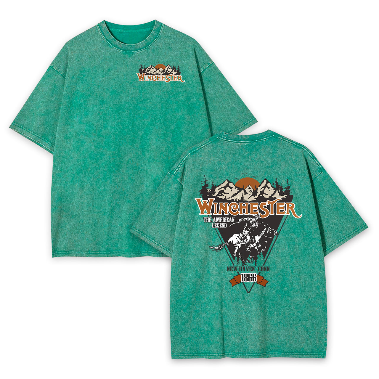 Winchester Lone Rider Garment-dye Tees