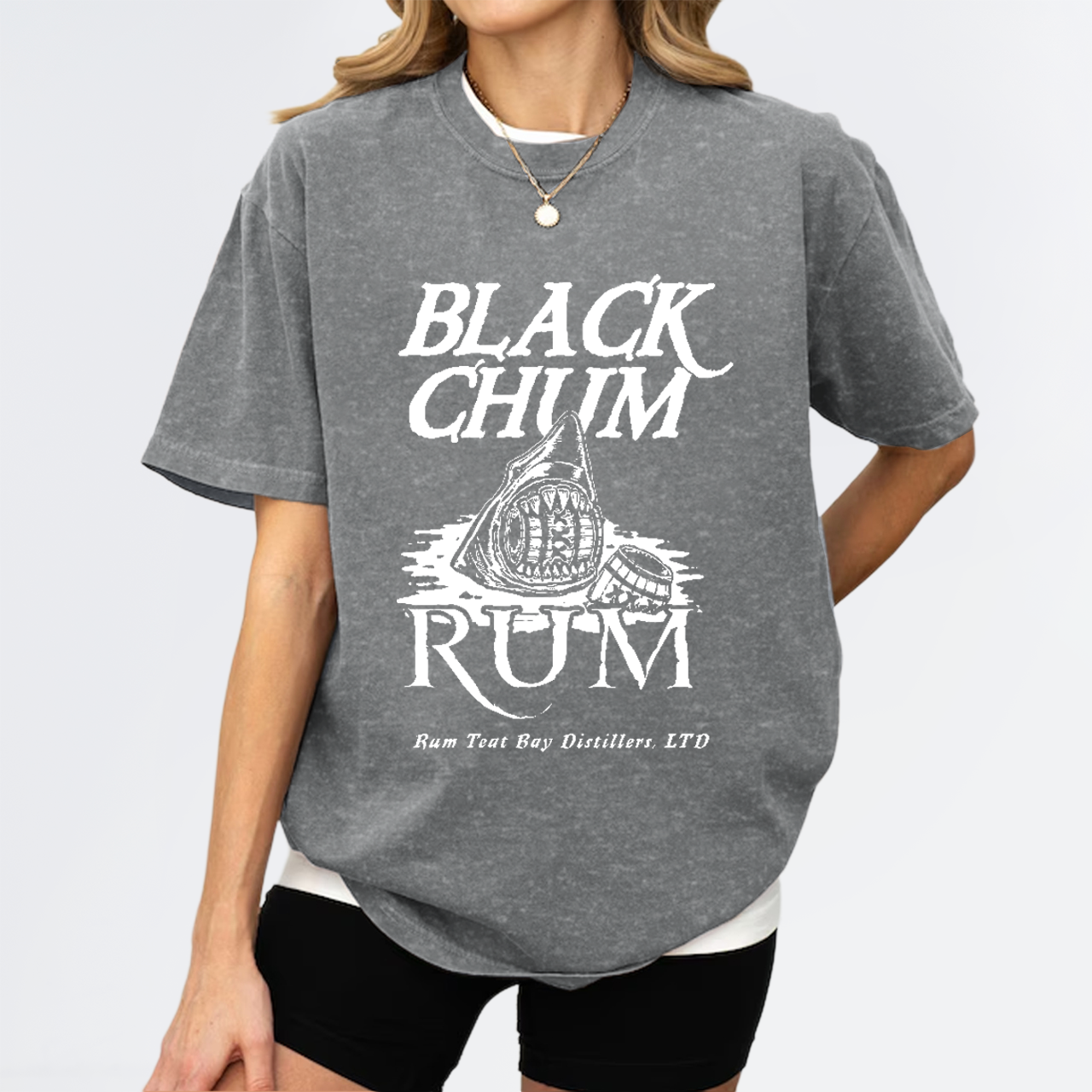 Black Chum Rum Garment-dye Tees