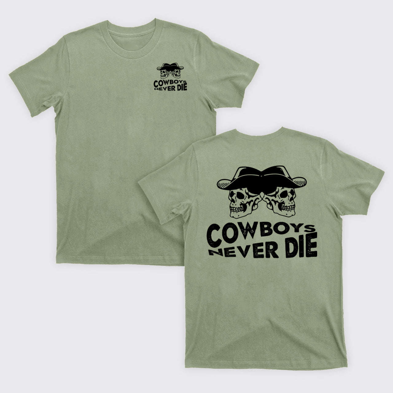 Cowboys Never Die Skeleton T-Shirts