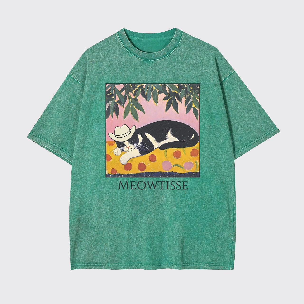 Meowtisse Cat Garment-dye Tees