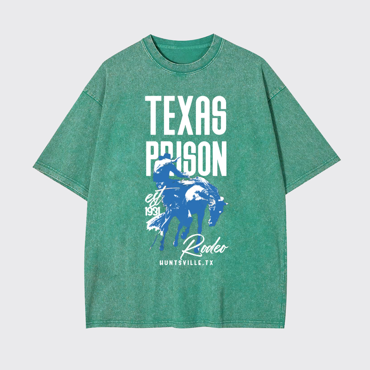 Texas Prison Rodeo Cowboy Garment-dye Tees