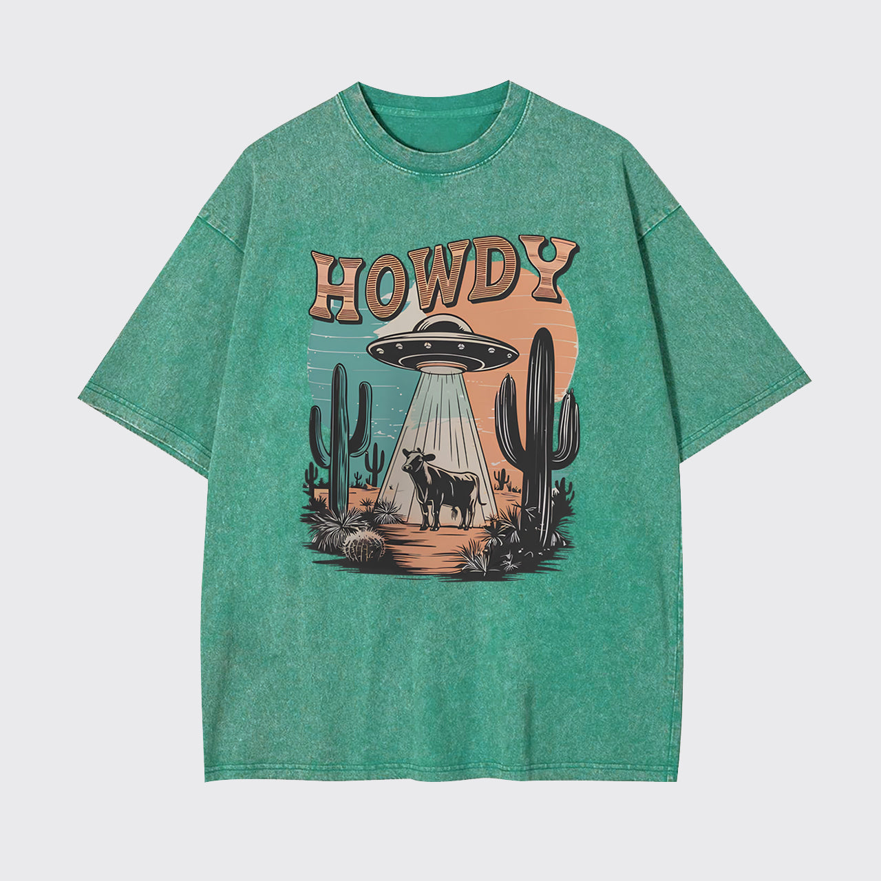 Western UFO,Howdy Garment-dye Tees