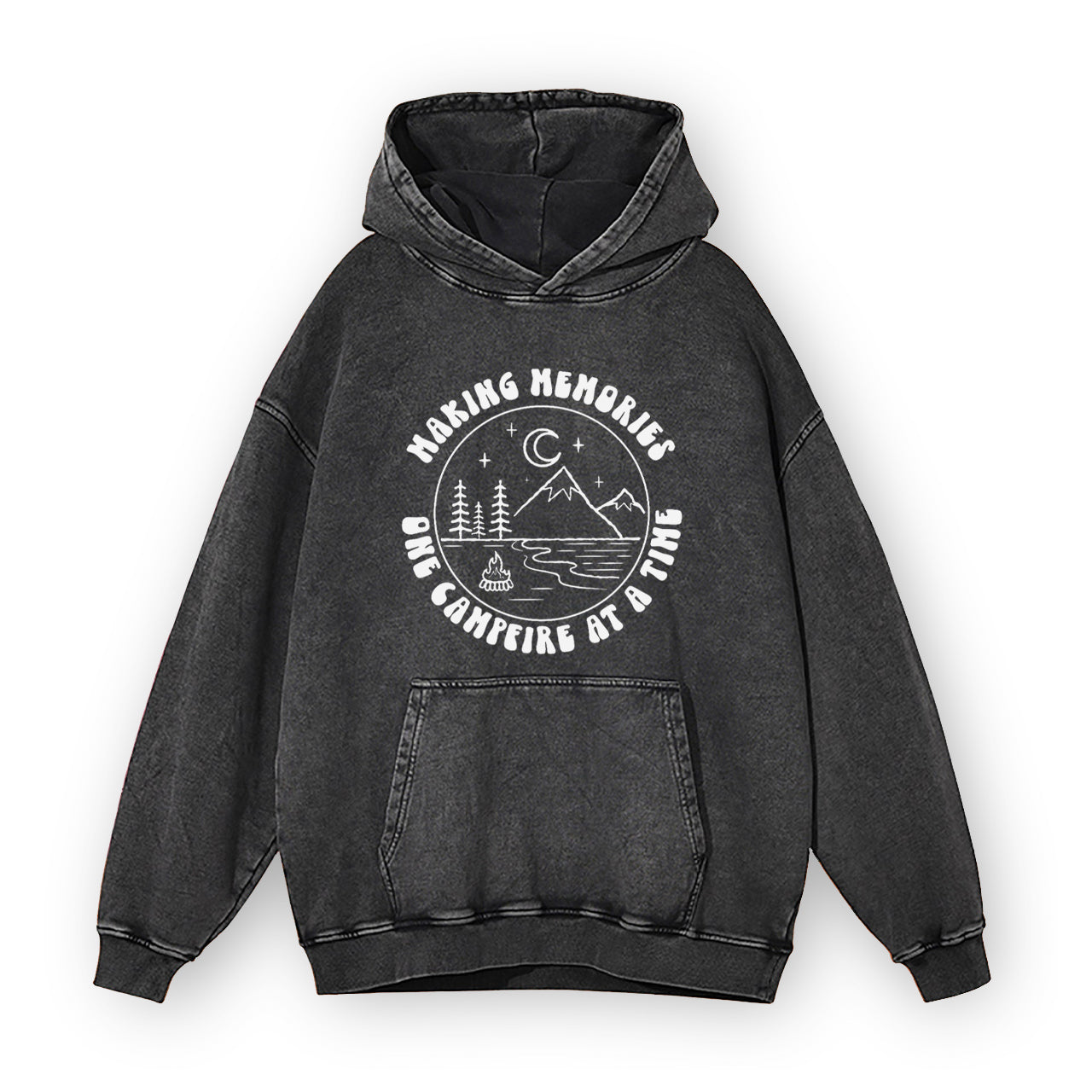 Making Memories One Campfire at a Time Garment-Dye Hoodies
