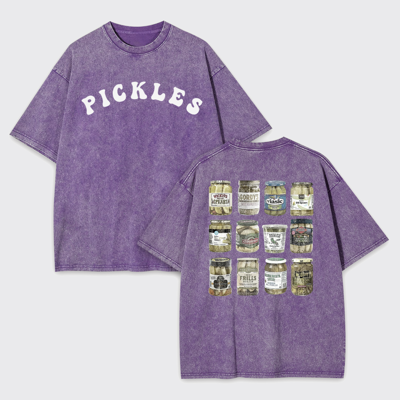 Canned Pickles Lovers Vintage Garment-dye Tees