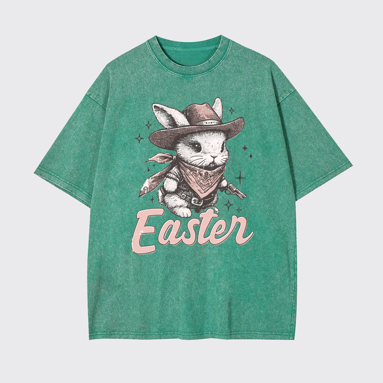 Howdy Easter Western Bunny Garment-dye Tees