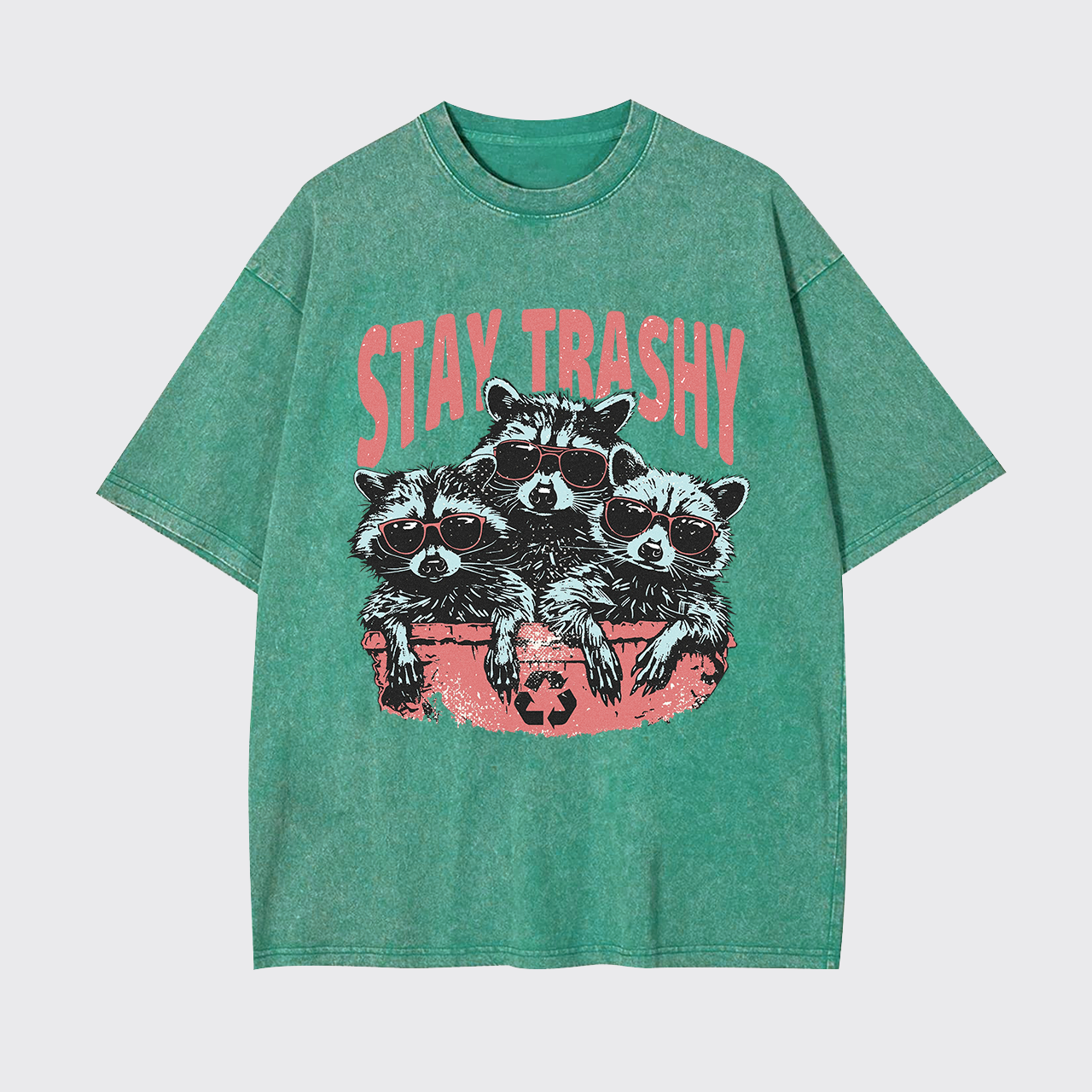 Raccoon Stay Trashy Garment-dye Tees