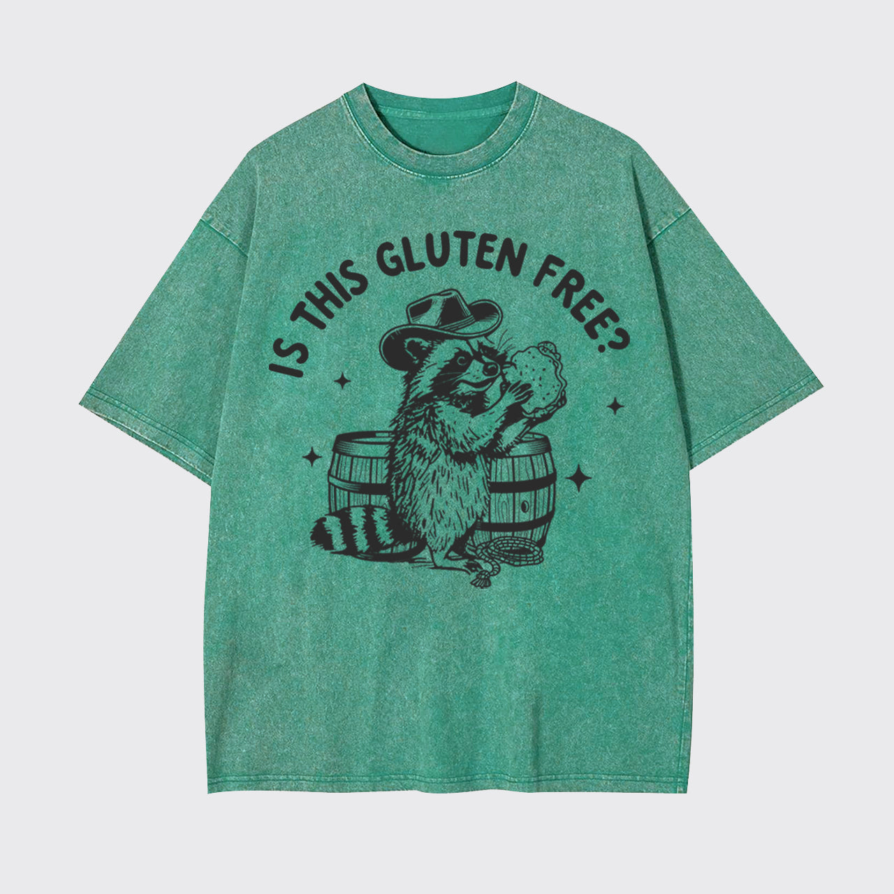 Gluten Free Raccoon Garment-dye Tees