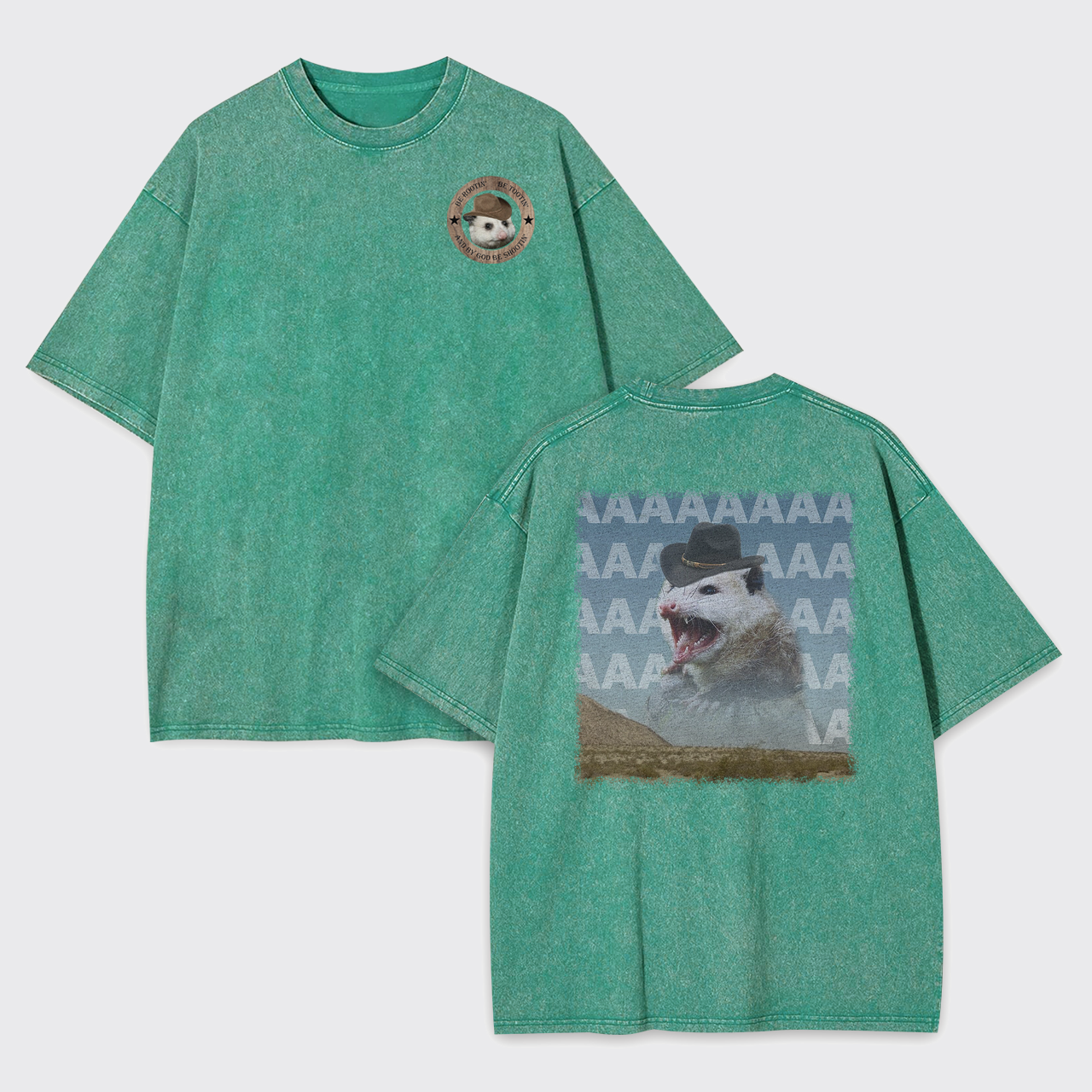 Be Rootin Be Tootin Be Shootin Possum Garment-dye Tees