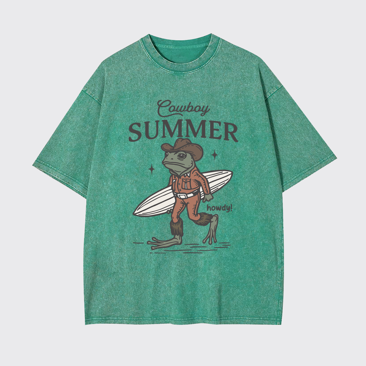 Retro Cowboy Summer Garment-dye Tees