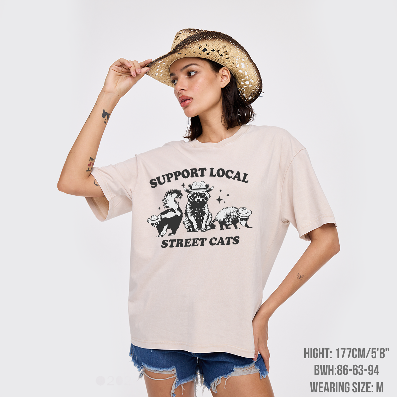 Support Your Local Street Cats Garment-dye Tees