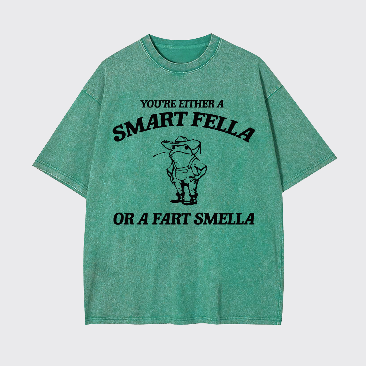 Are You A Smart Fella Or Fart Smella Garment-dye Tees
