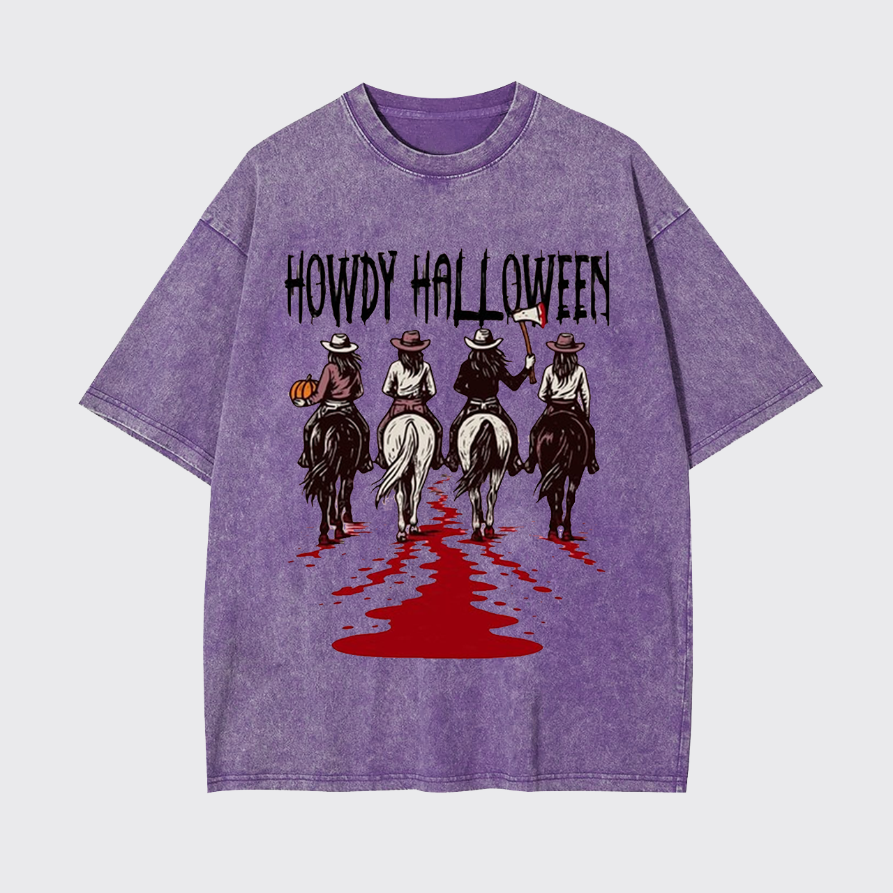 Howdy Halloween Cowgirl Spirit Garment-dye Tees