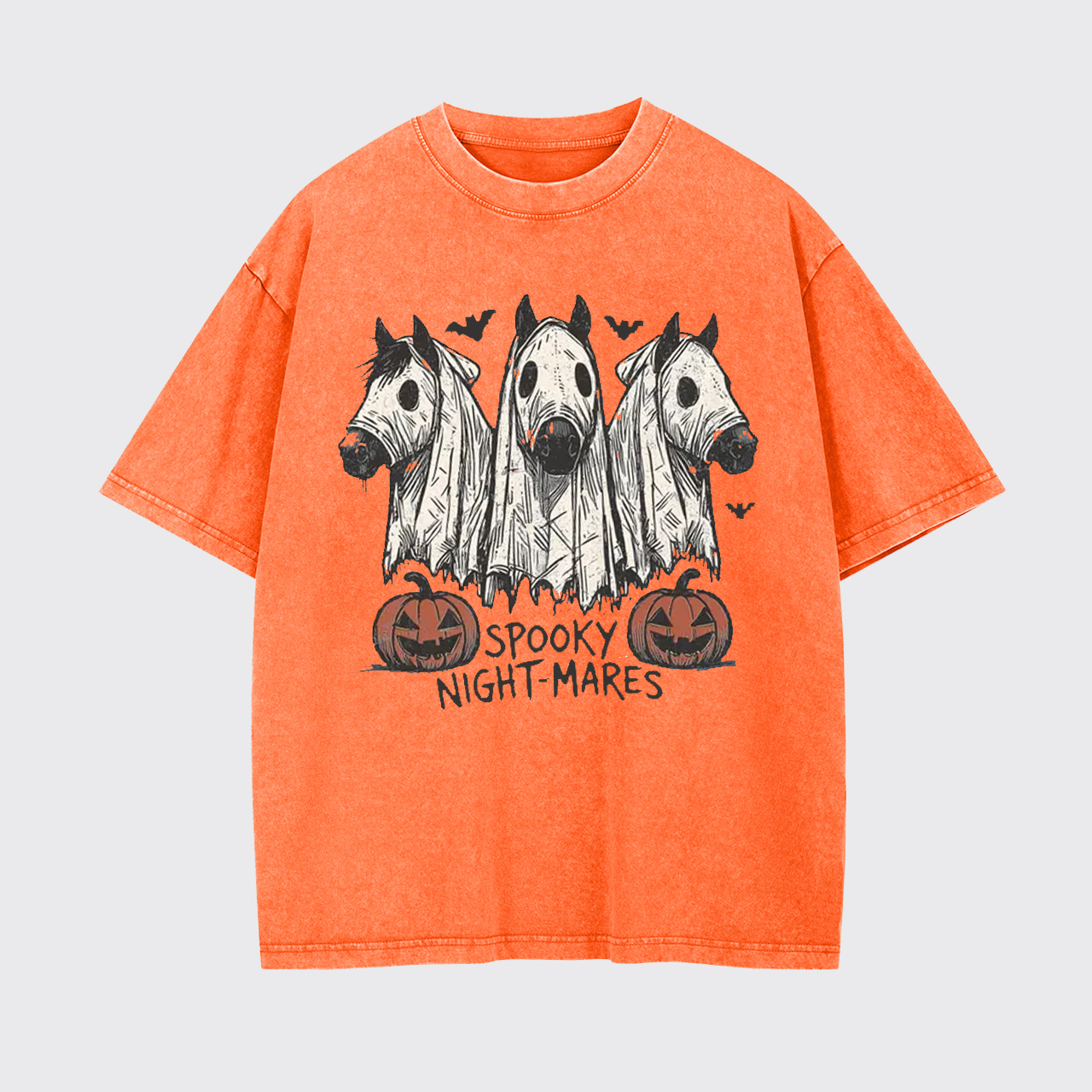 Halloween Spooky Night-Mares Horse Garment-dye Tees