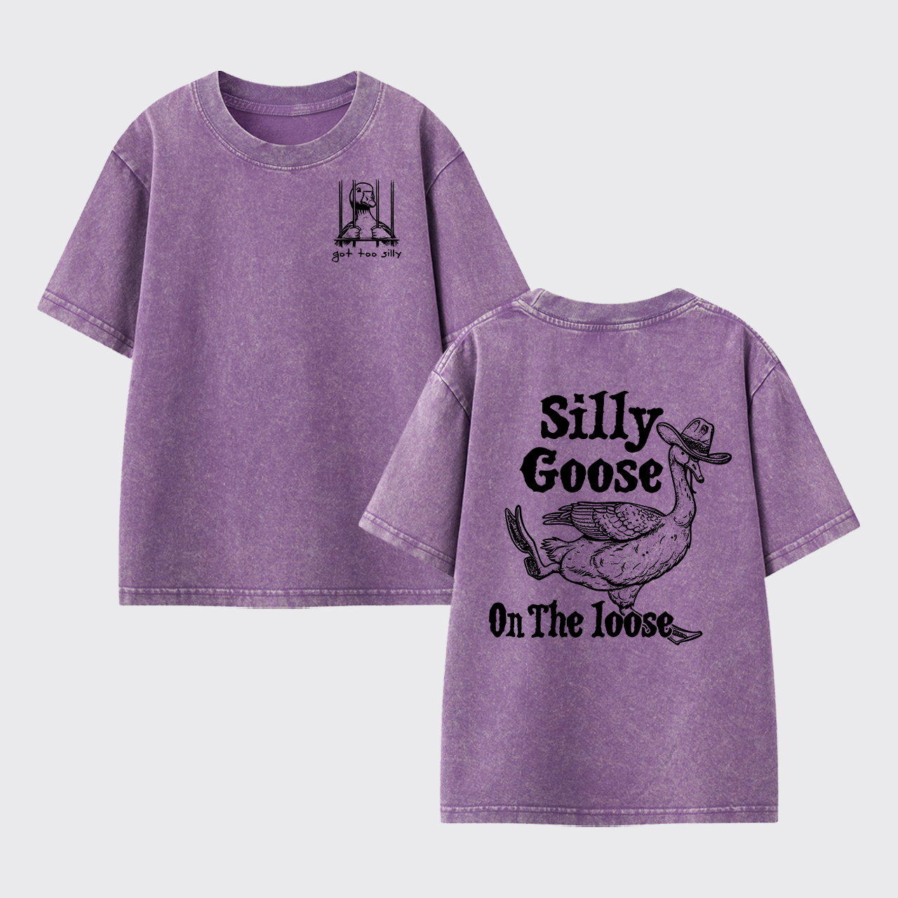 Silly Goose On The Lose Washed Toddler T-shirt