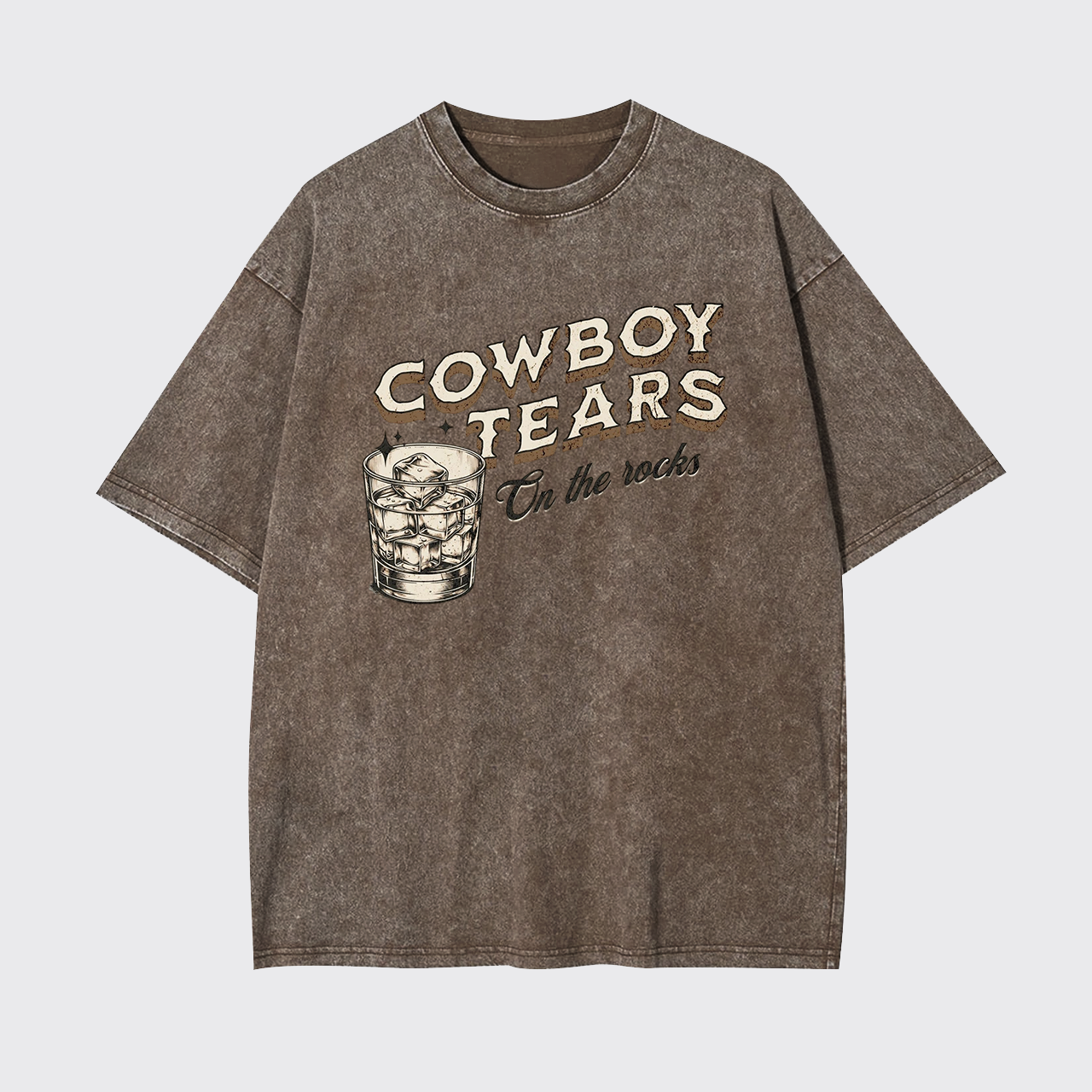 Cowboy Tears On The Rocks Garment-dye Tees