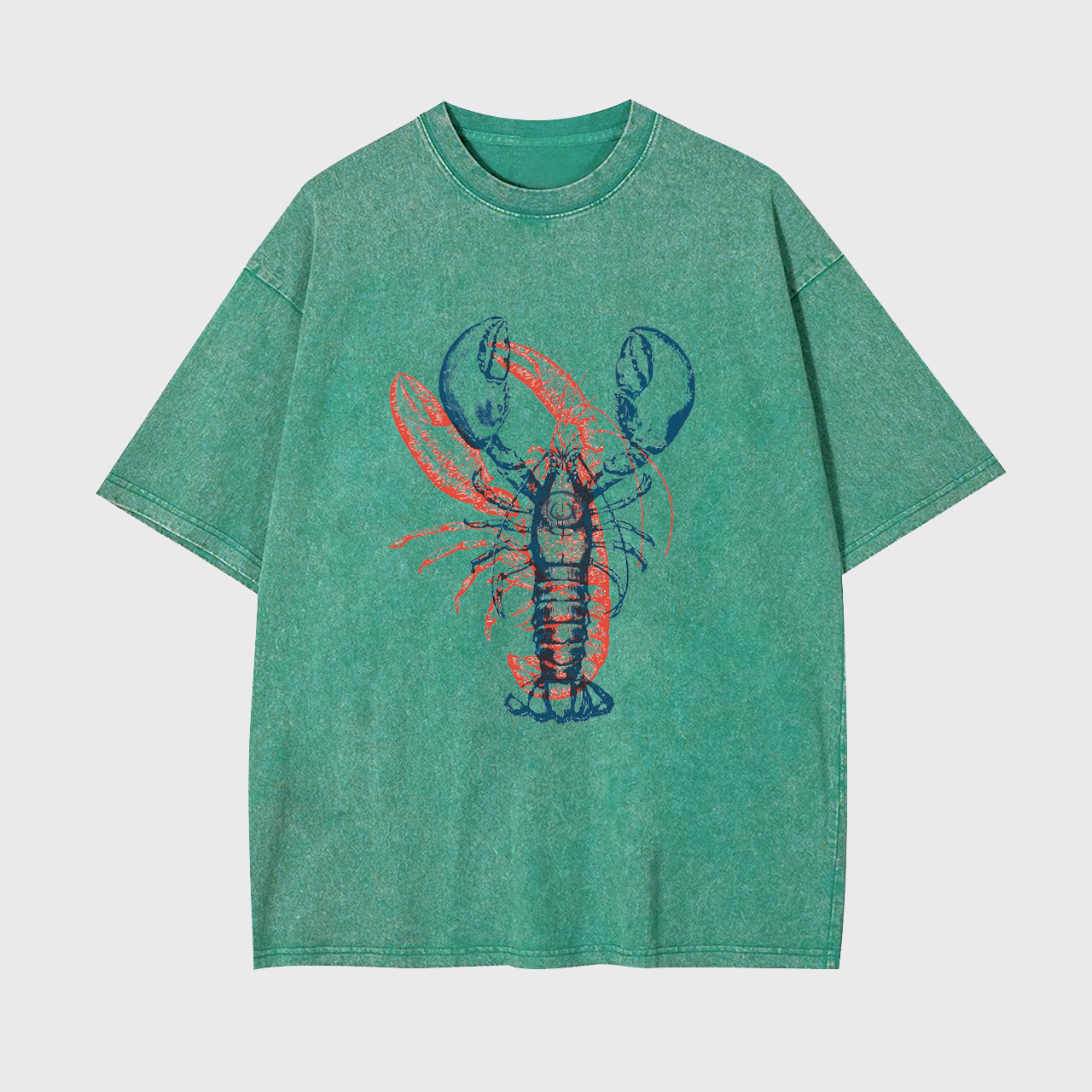Lobster Cowboy of the Sea Garment-dye Tees