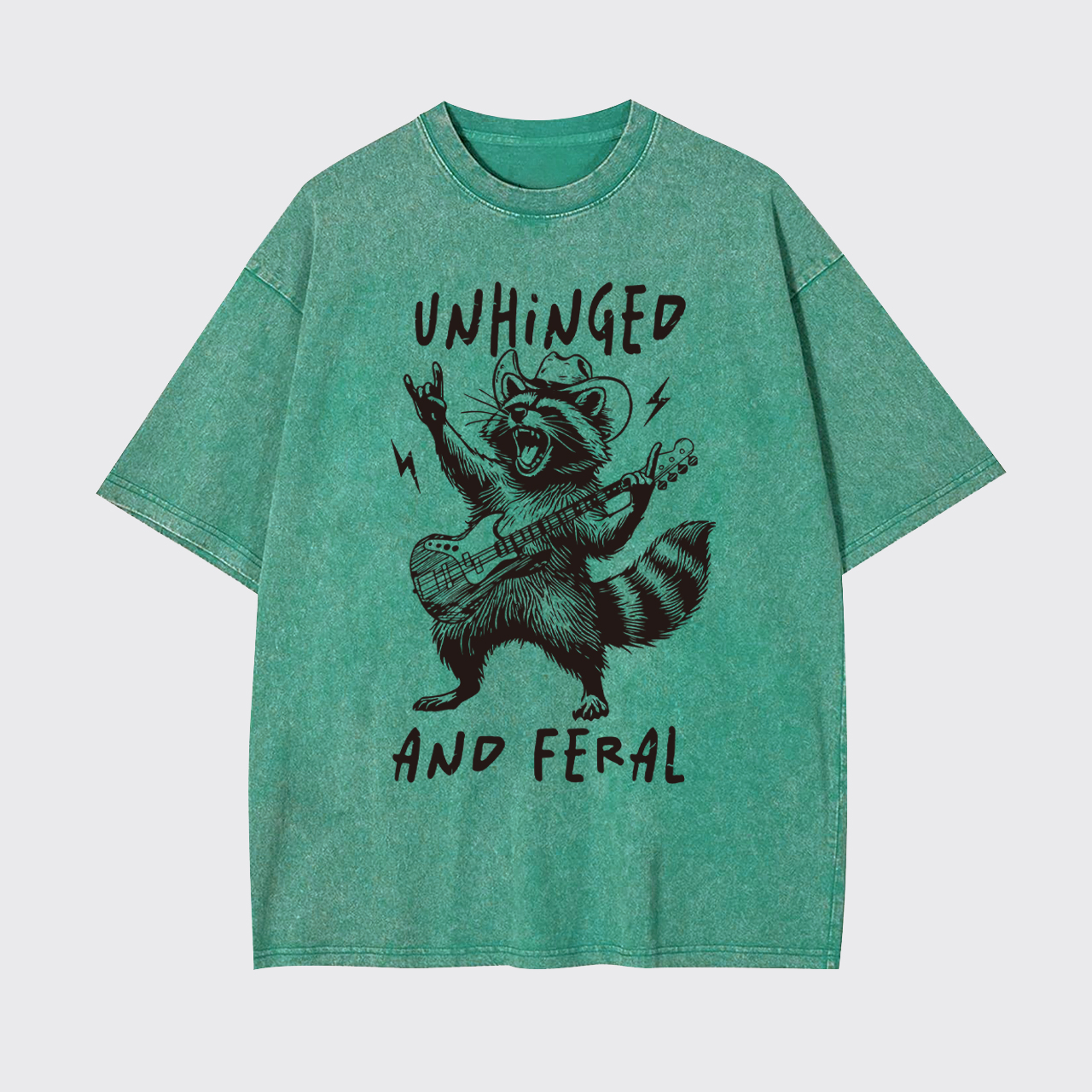 Unhinged And Feral Garment-dye Tees