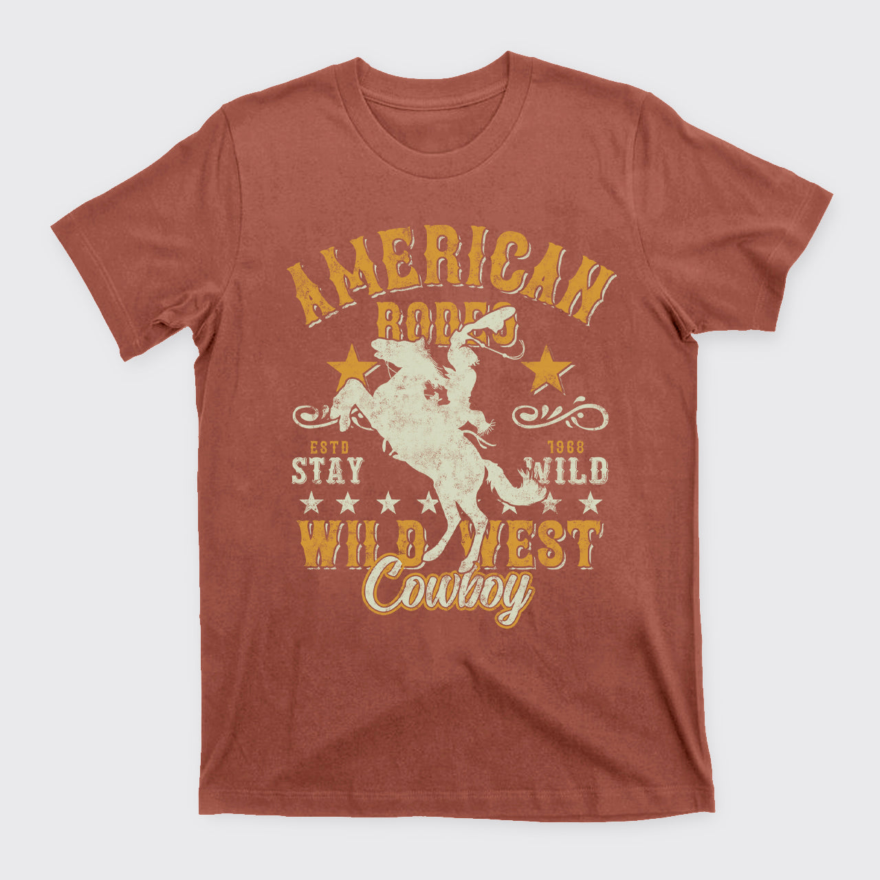 American Rodeo Wild West Cowboy T-Shirts