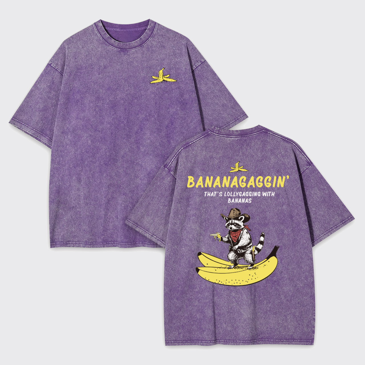 Funny Bananagaggin Banana Garment-dye Tees