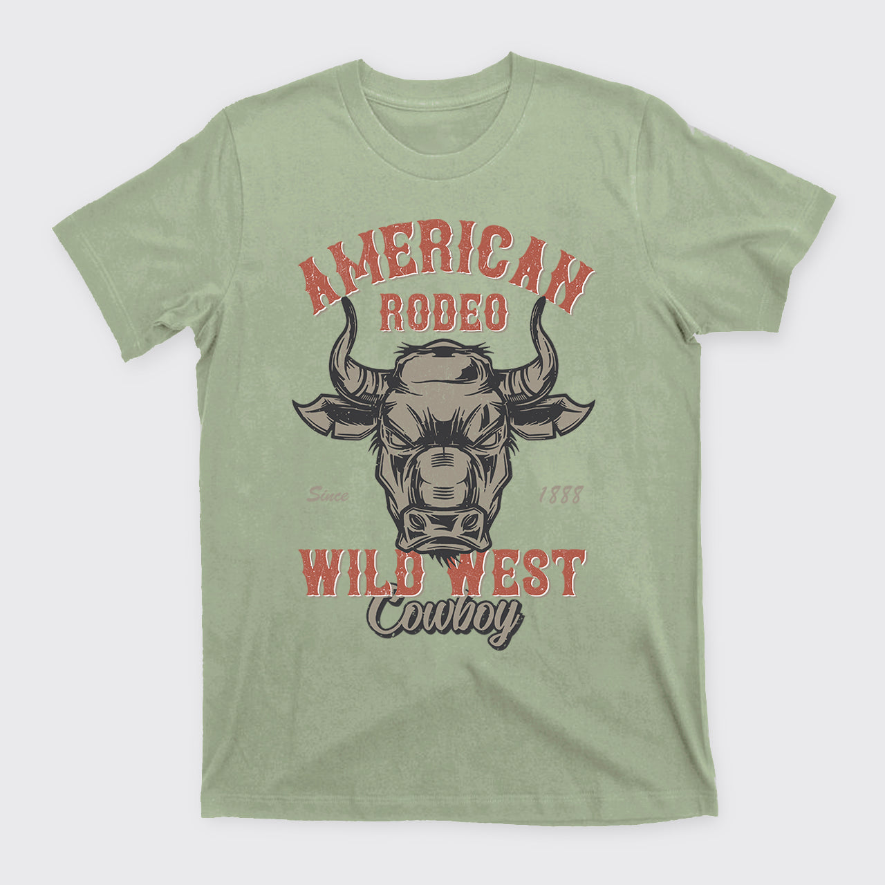 Vintage Rodeo Cowboy Wild West Bull T-Shirts