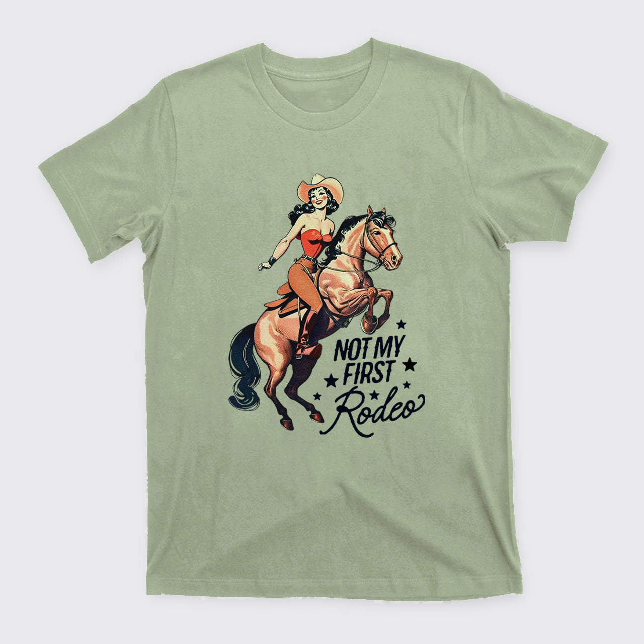 Retro Rodeo Cowgirl T-Shirts