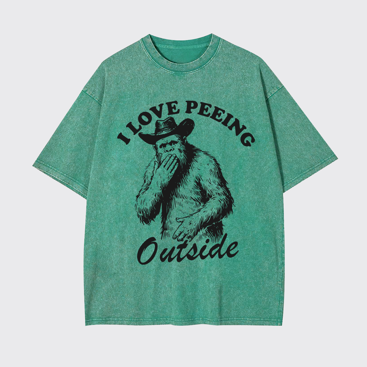 Funny Camping I Love Peeing Outside Garment-dye Tees