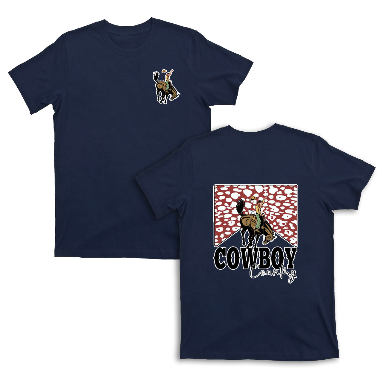 Cowboy Country Leopard Print T-Shirts
