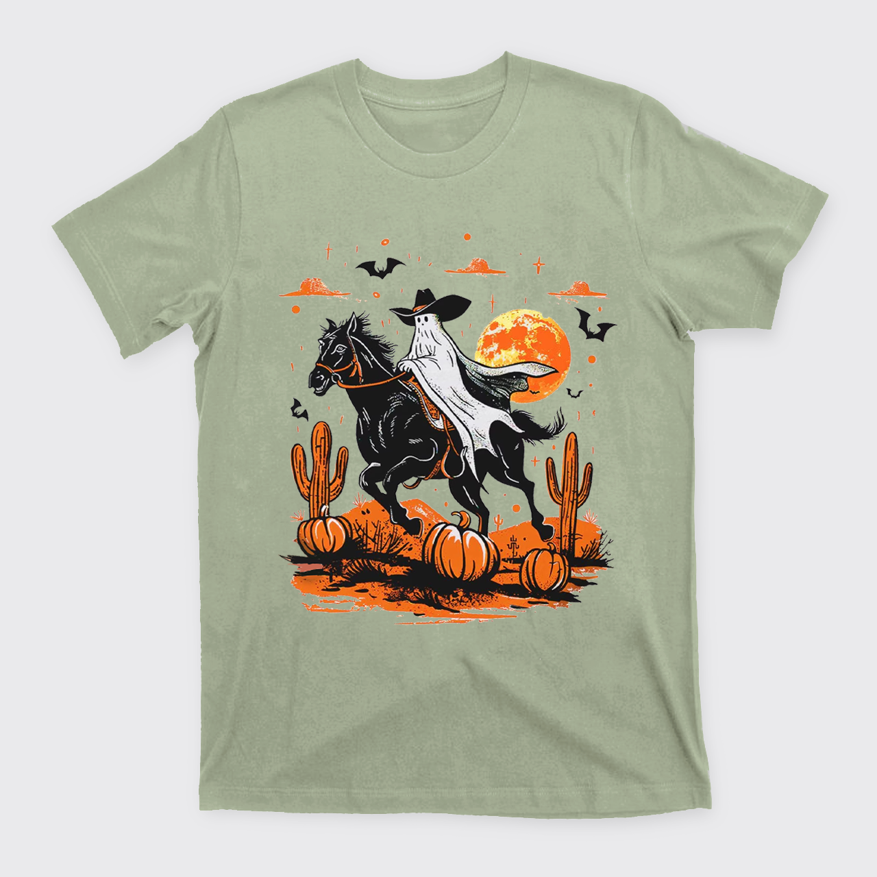 Retro Halloween Ghost Rider T-Shirts
