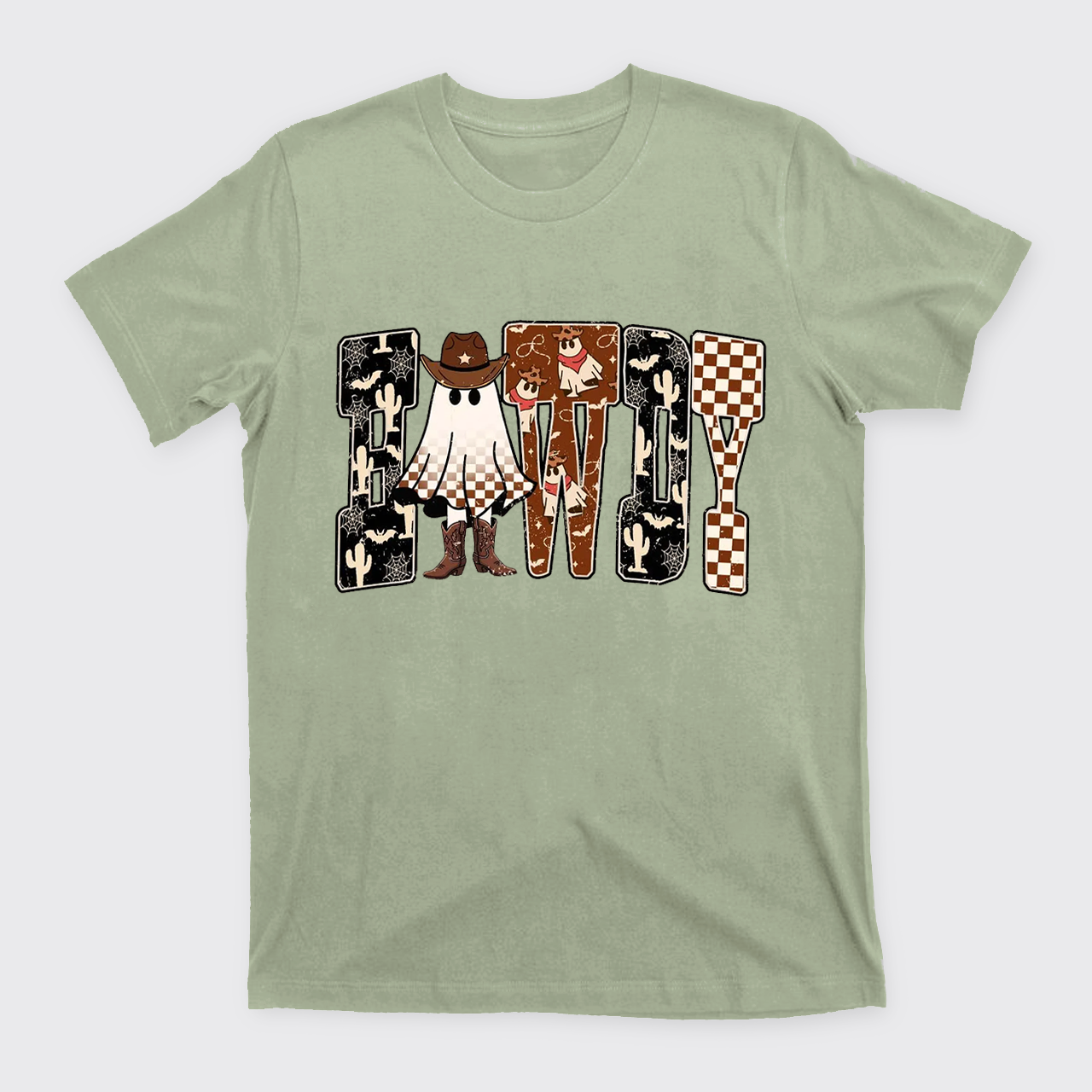 Howdy Western Halloween Ghost T-Shirts