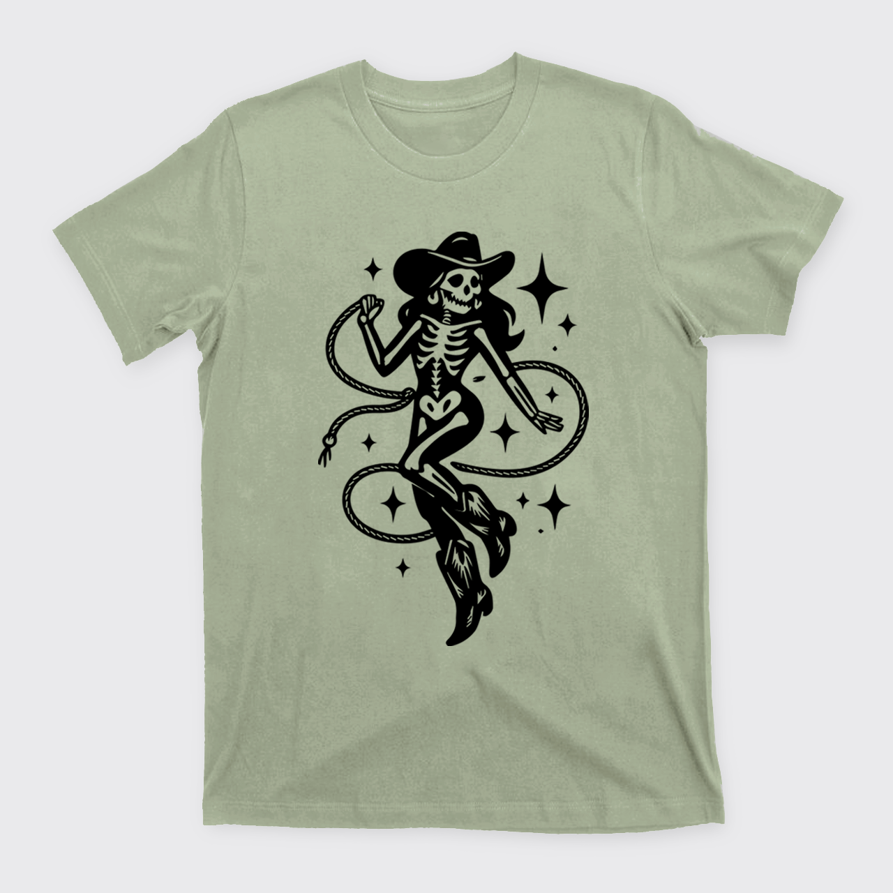 Halloween Skeleton Cowgirl T-Shirts