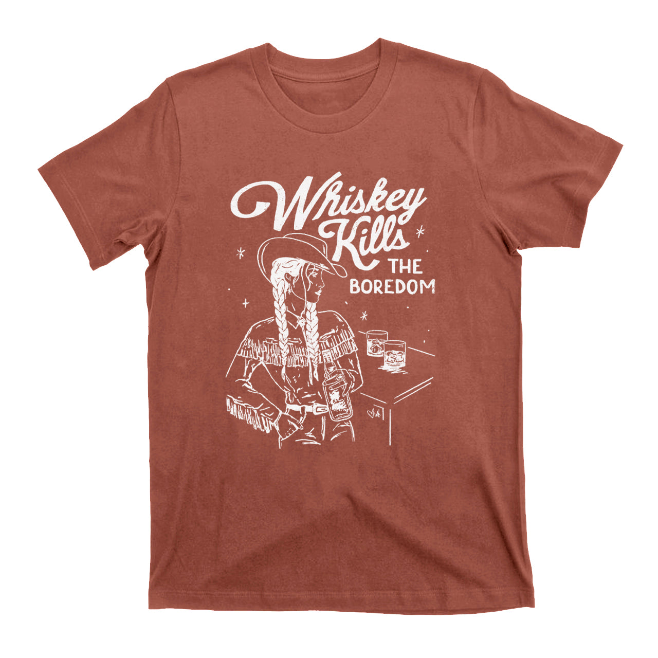 Whiskey Kills The Boredom T-Shirts