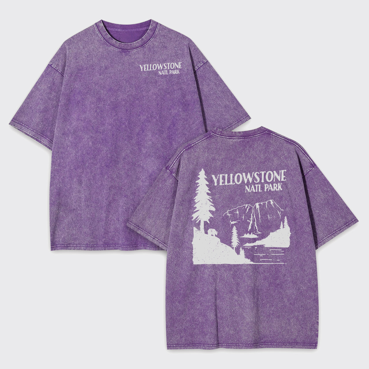 Yellowstone National Park Art Print Garment-dye Tees