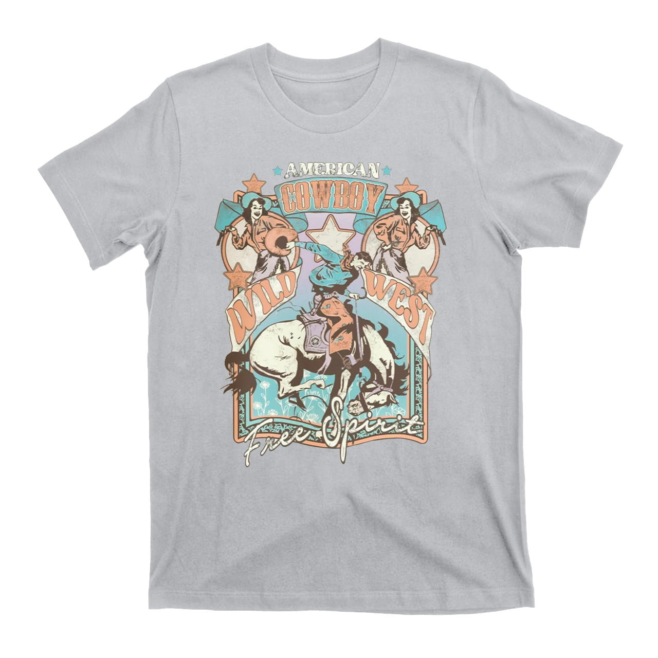 American Cowboy Wild West Cowboy T-Shirts