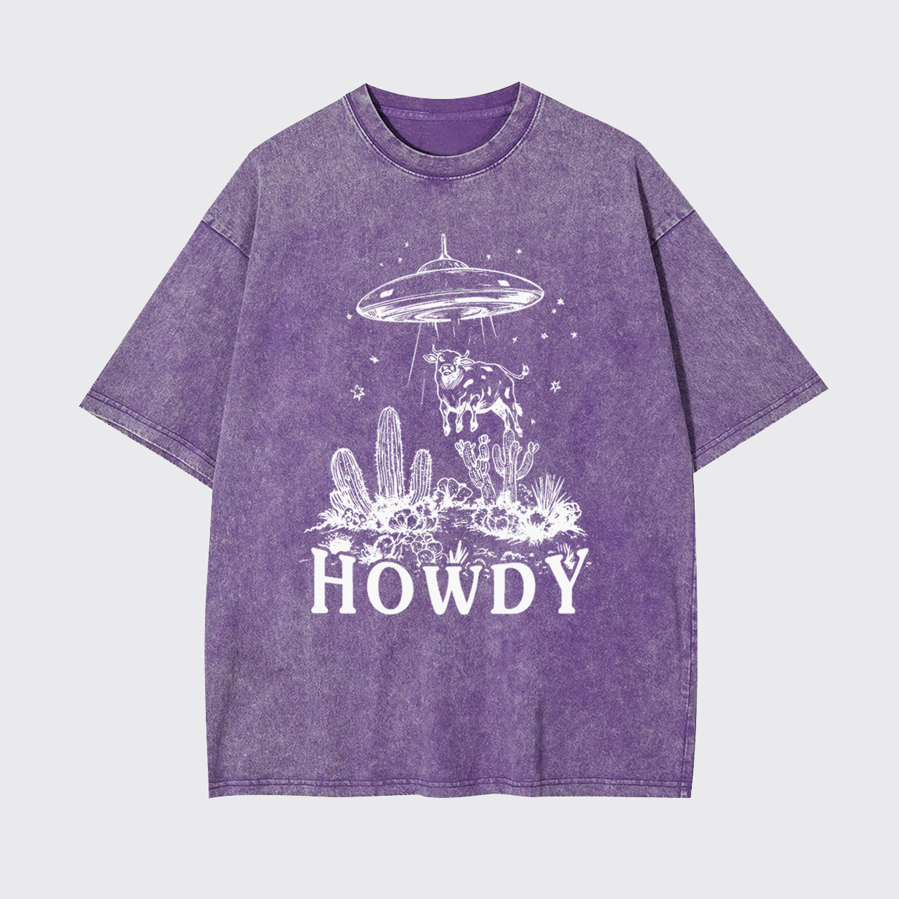 Howdy UFO Vintage Cowboy Garment-dye Tees