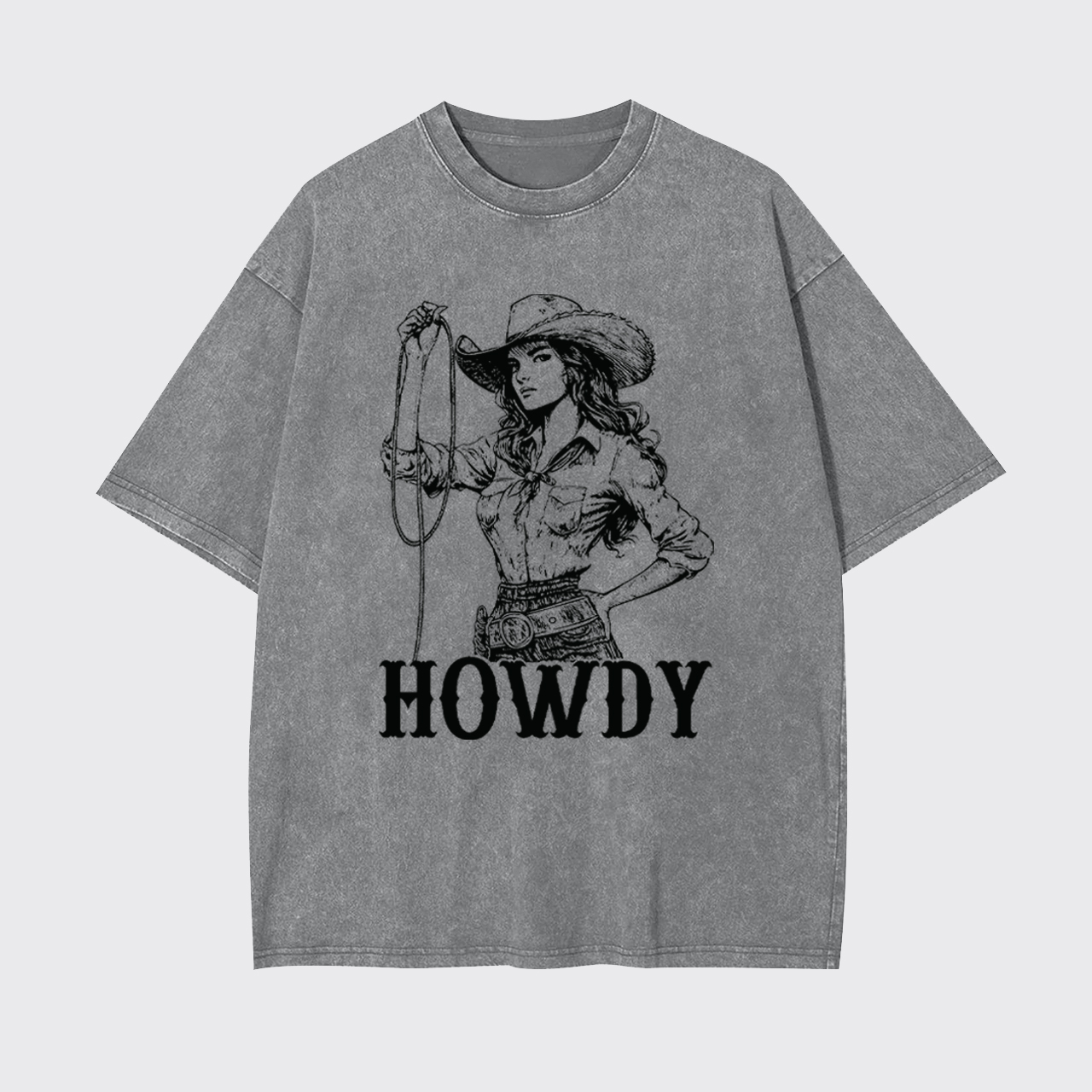 Howdy Cowgirl Garment-dye Tees