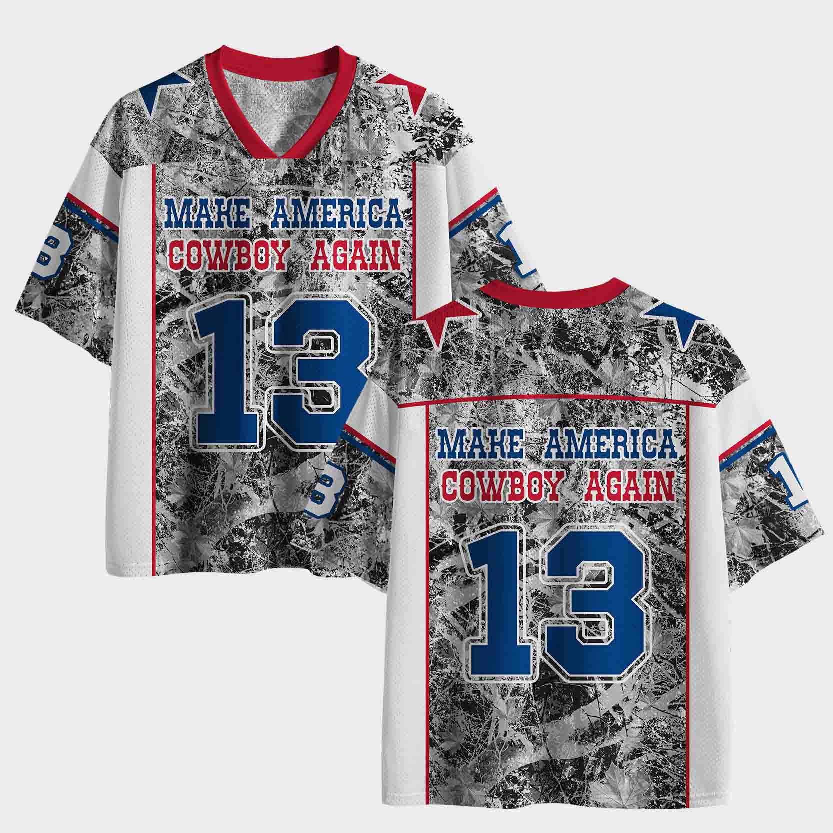 Personalized Retro Cowboy Spirit Mesh Jersey