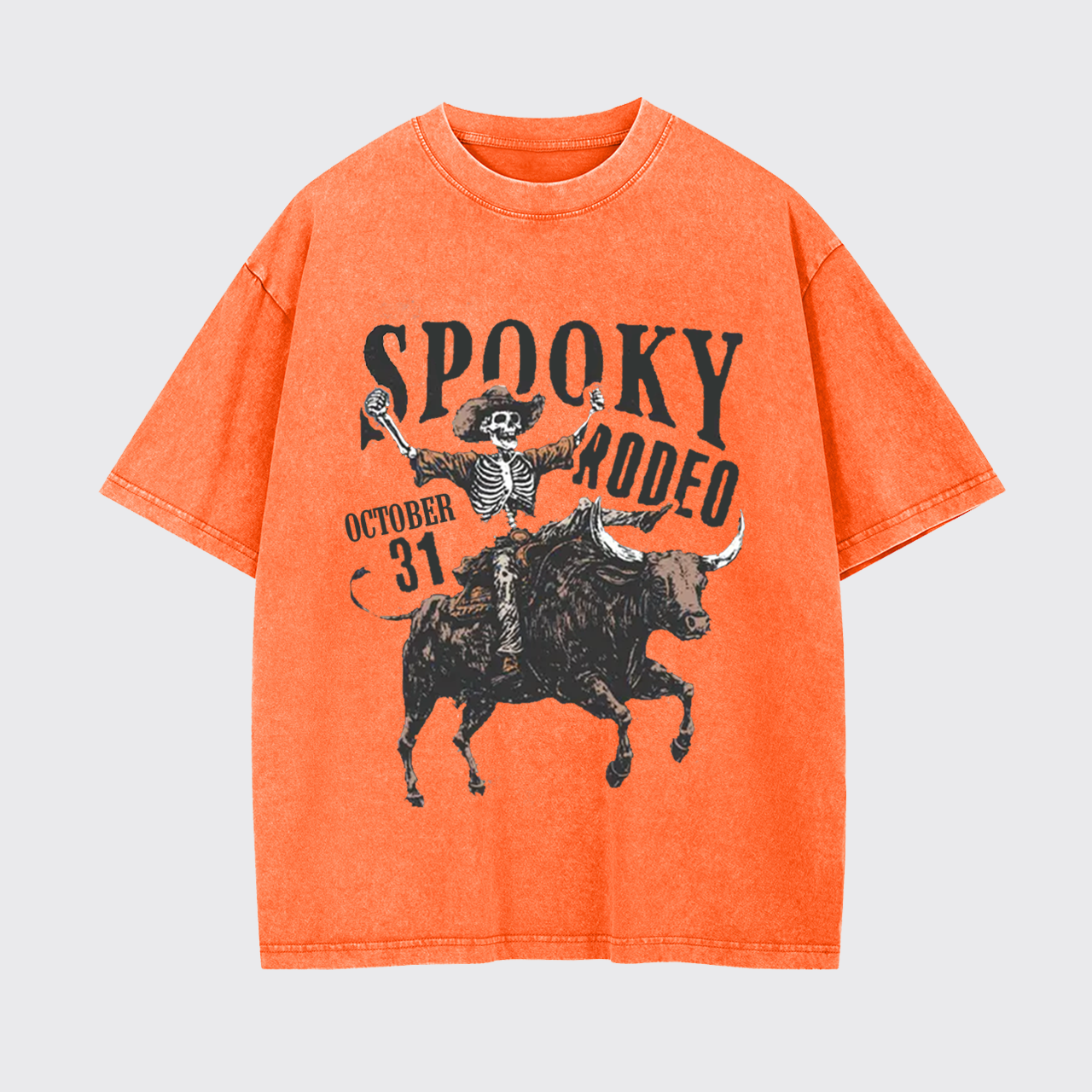 Retro Halloween Spooky Rodeo Garment-dye Tees
