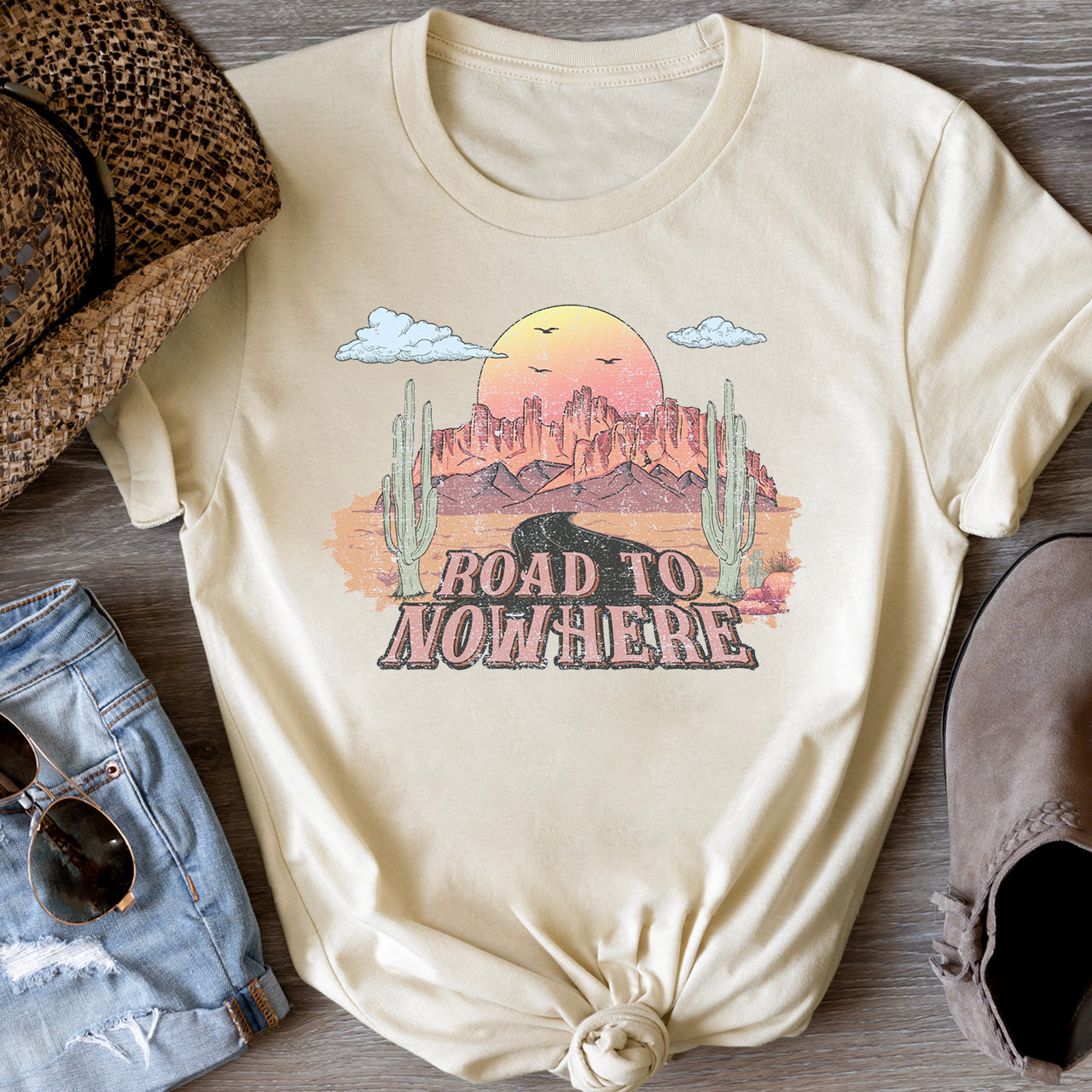 Desert Drifter Road To Nowhere T-Shirts