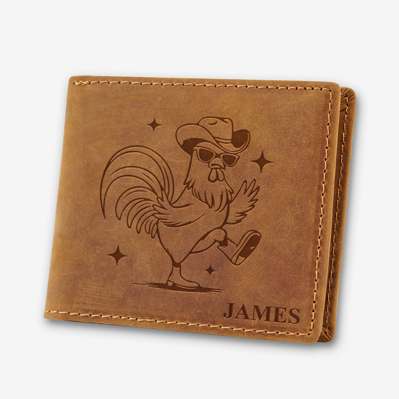 Personalized Vintage Leather Wallet_Turkey