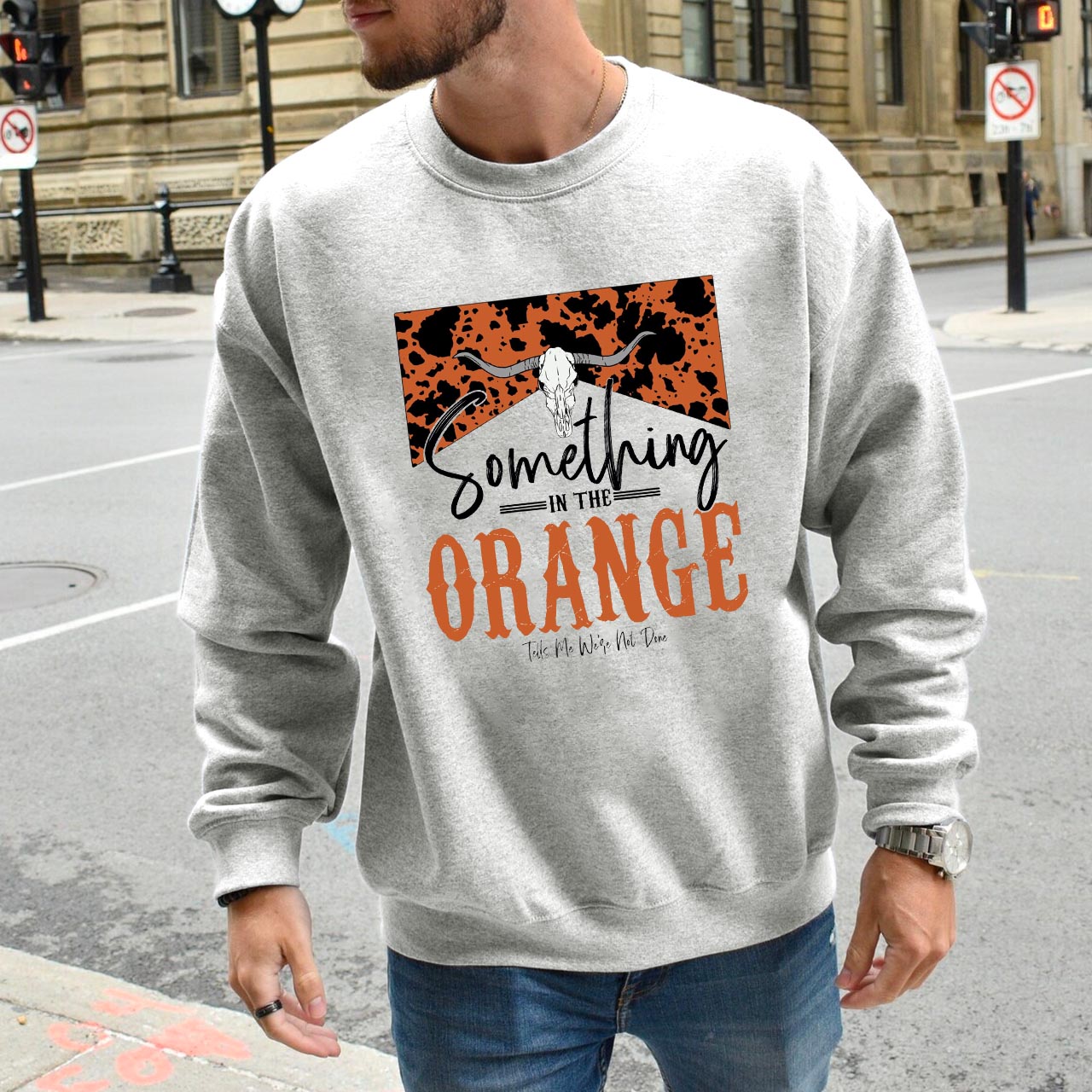 Something In The Orange Sweatshirt