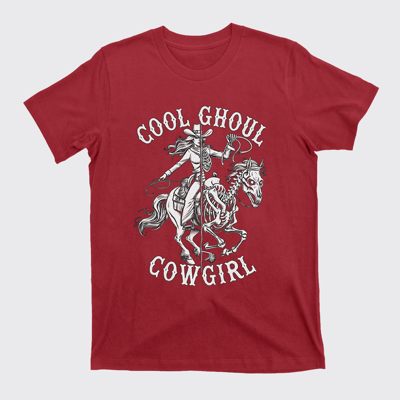 Halloween Cool Ghoul Cowgirl T-Shirts