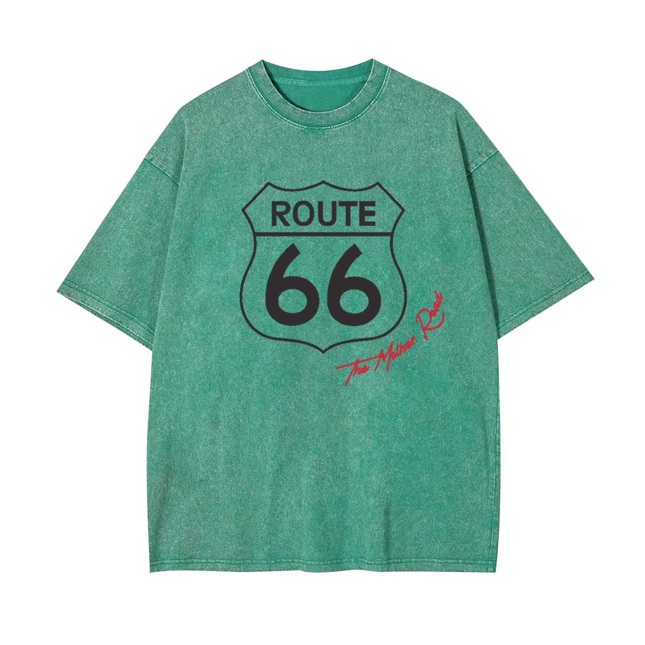 Historic US Route 66 Mother Road Garment-dye Tees