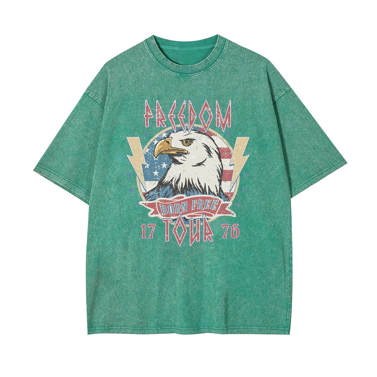Born Free 1776 Garment-dye Tees