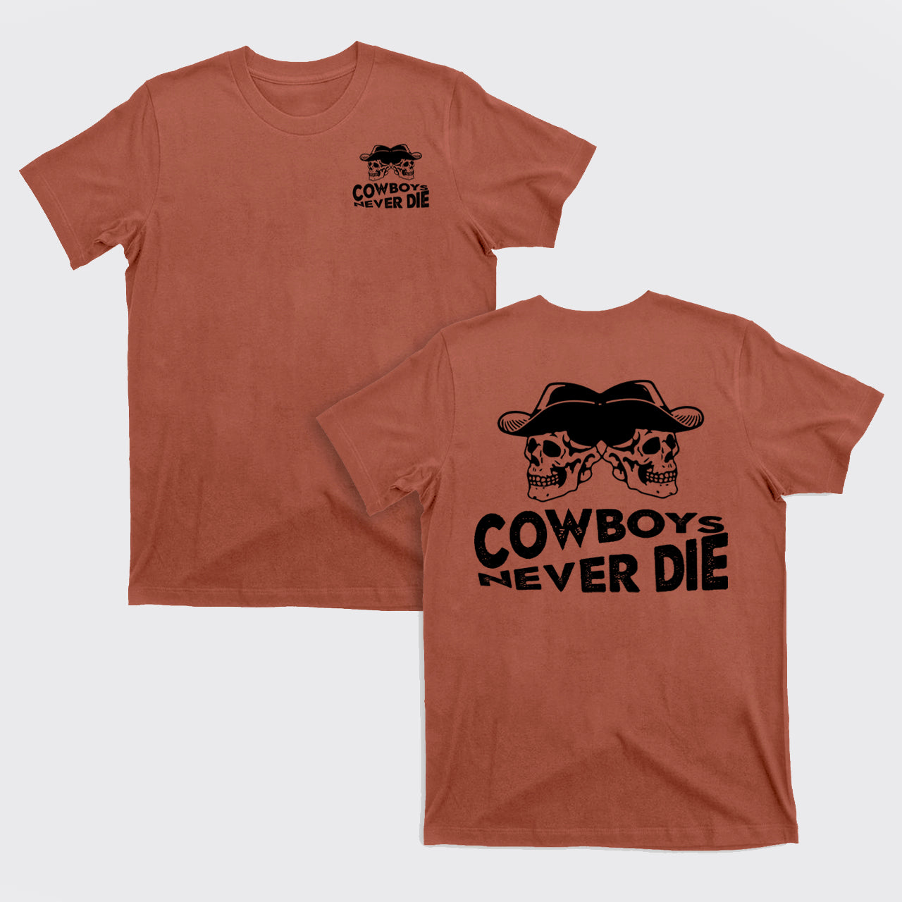 Cowboys Never Die Skeleton T-Shirts