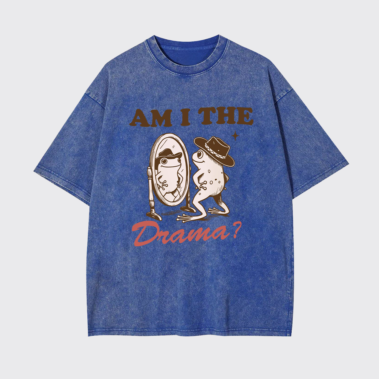 Vintage Retro Funny Frog Garment-dye Tees