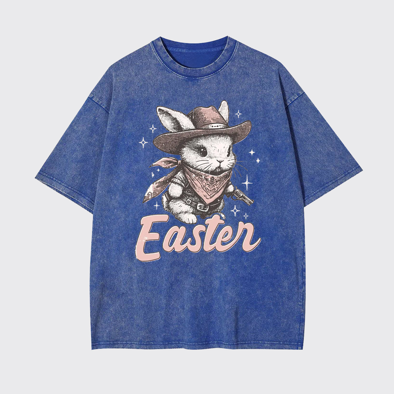 Howdy Easter Western Bunny Garment-dye Tees