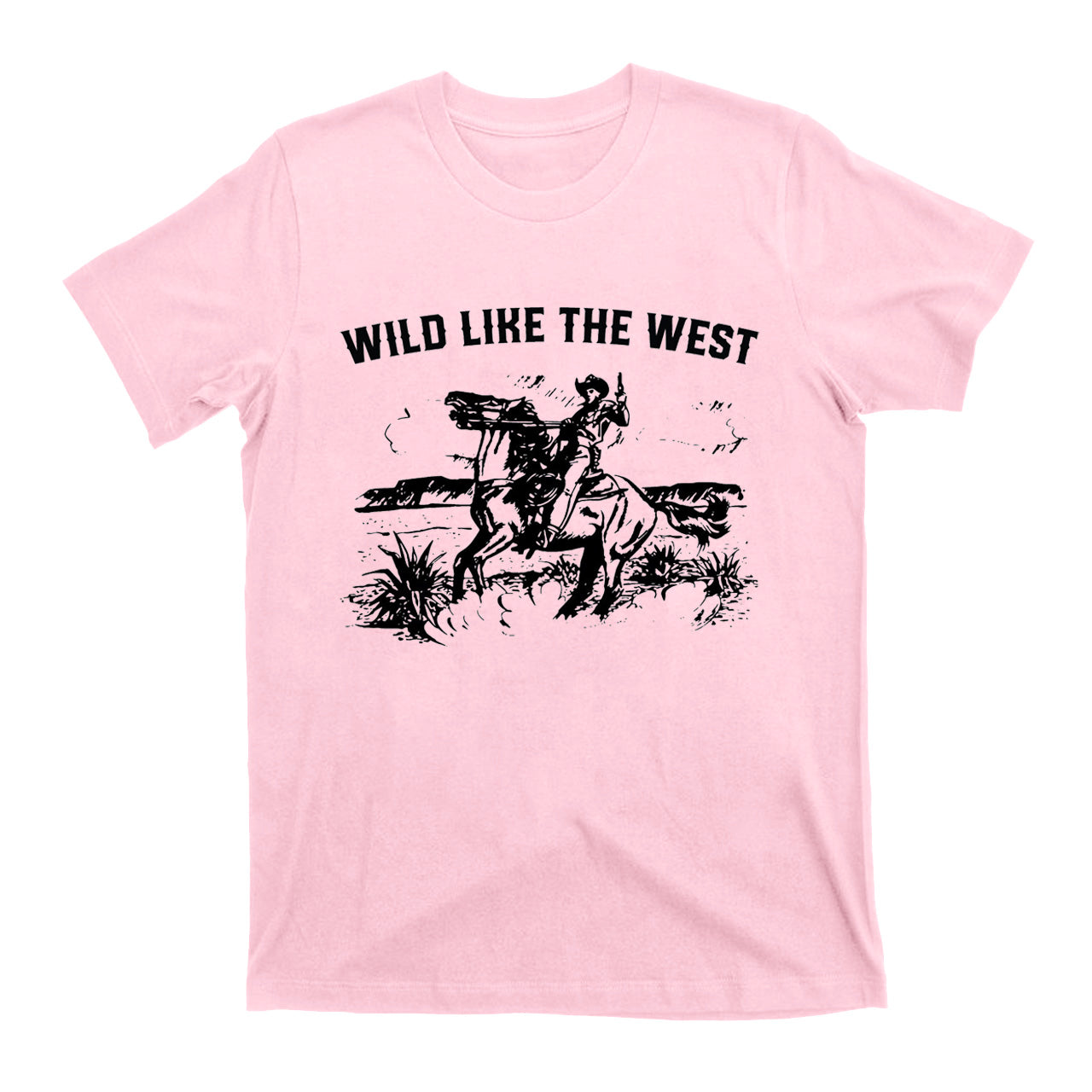Wild Like The West Cowboy T-shirts