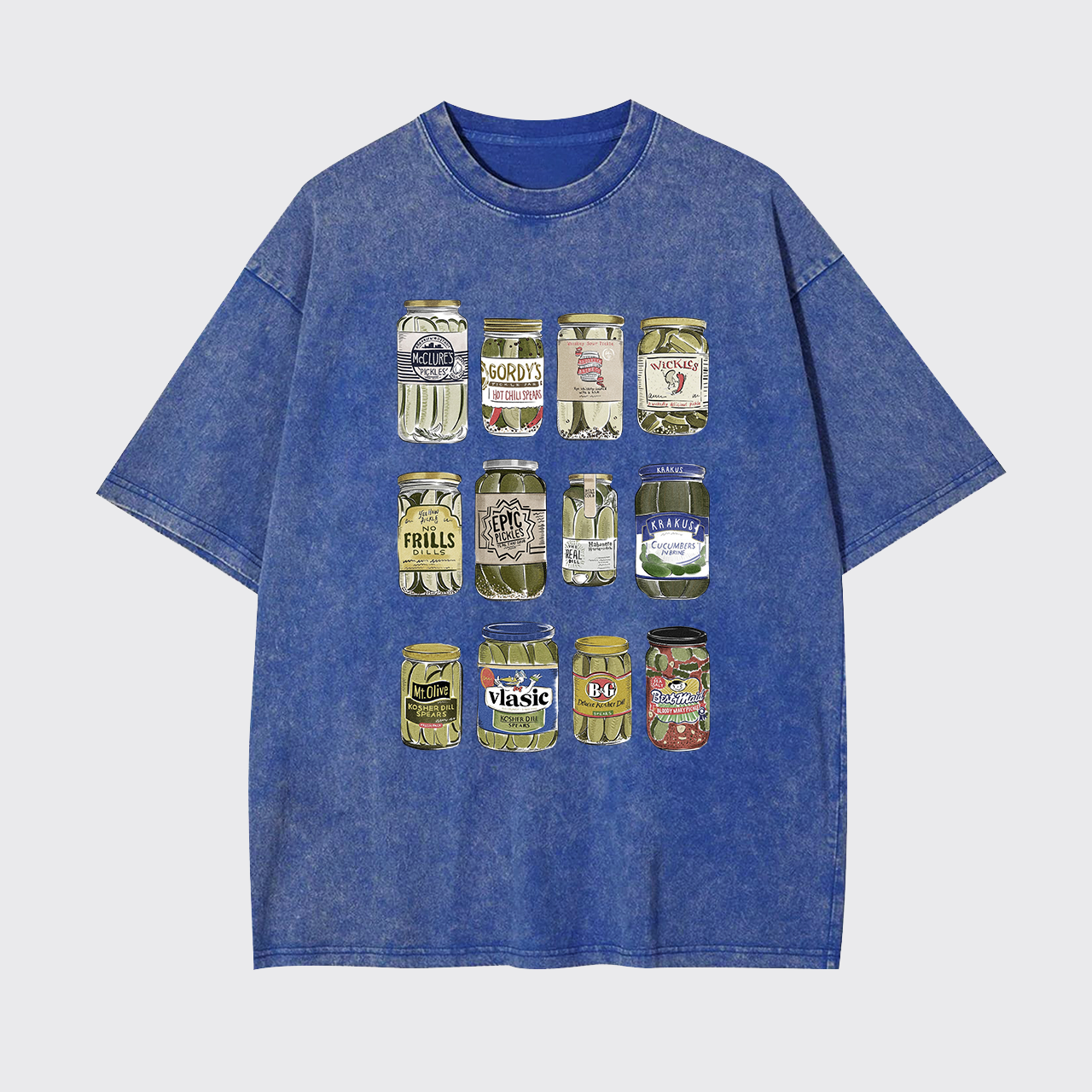 Vintage Canned Pickles Funny Garment-dye Tees